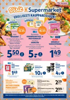 Kaupan K-Supermarket K-Supermarket tarjoukset esikatselu, voimassa 22/06/2026