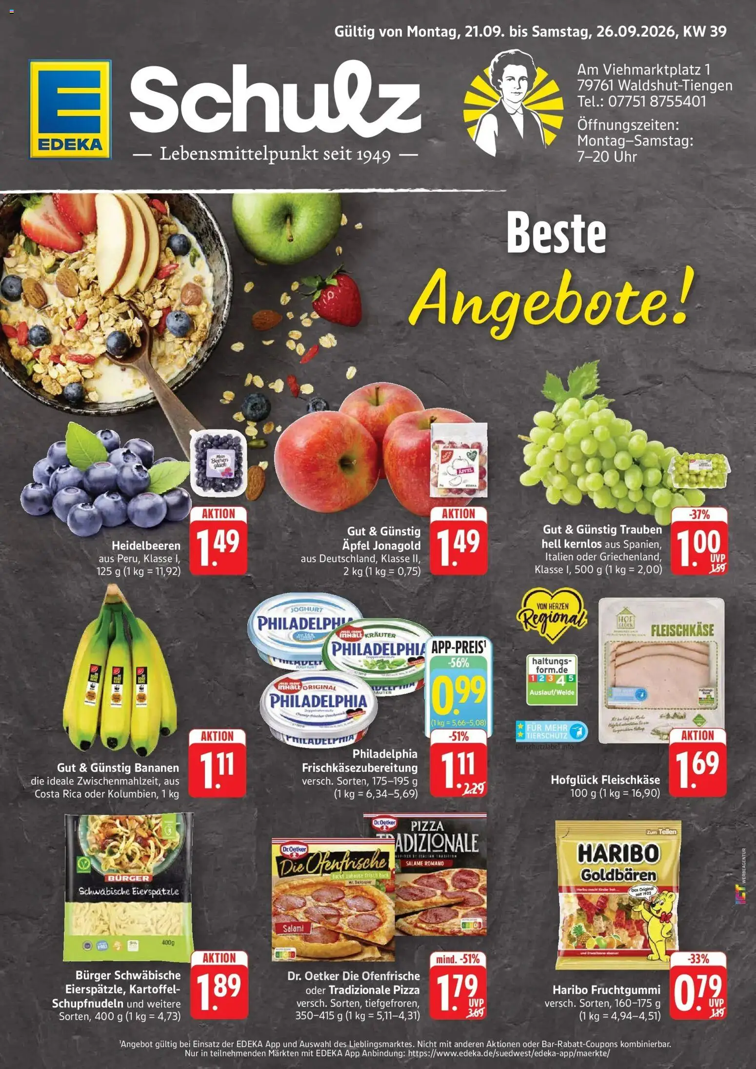 Vorschau von dem Prospekt des Geschäftes Edeka, gültig ab dem 21.09.2026