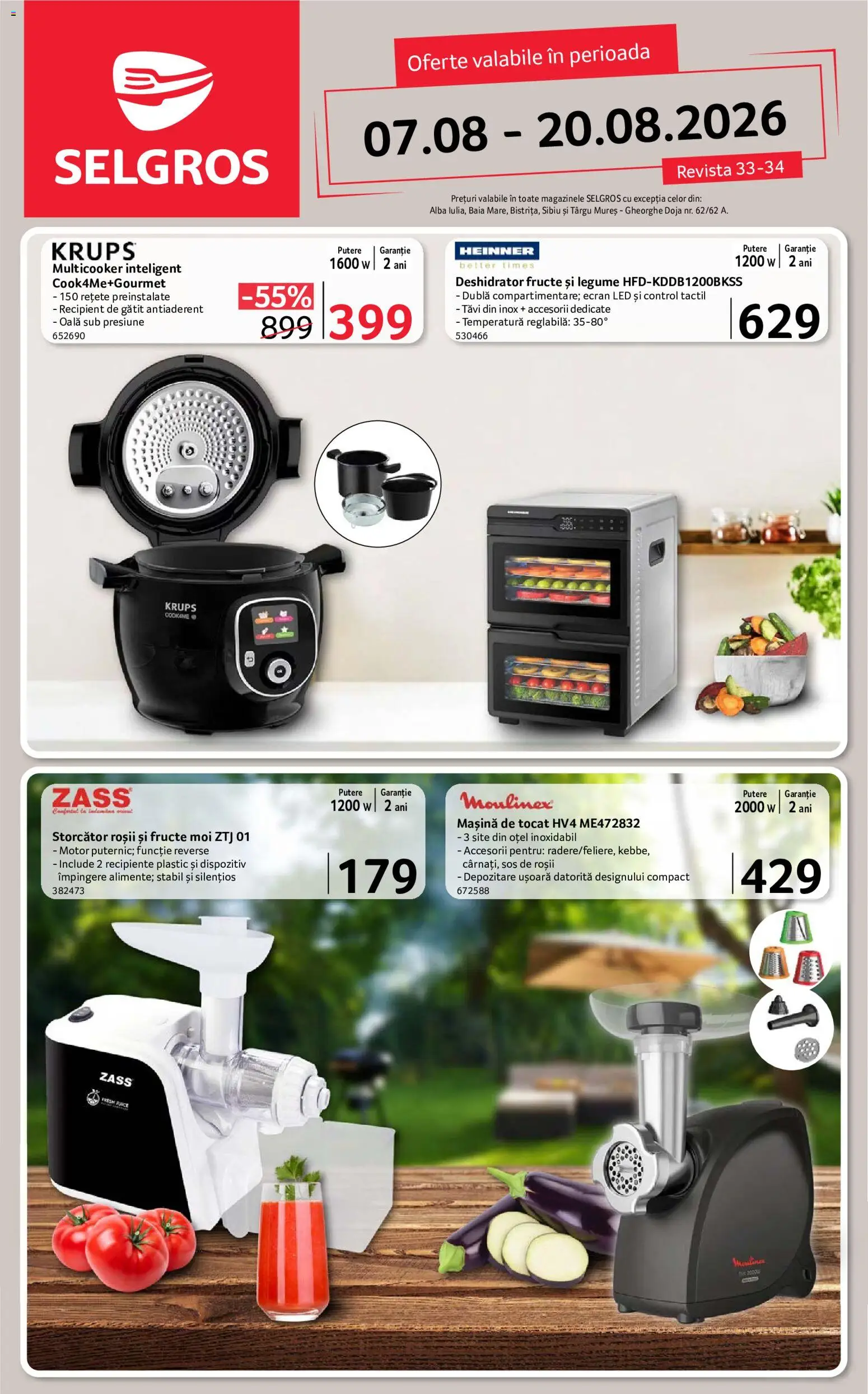 Previzualizarea de cataloage: Selgros Selgros Catalog Nonfood valabil de la 07.08.2026 - Fructe, Sos, Alba, Roșii, Oală, Depozitare, Recipiente, Storcător