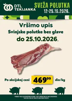 Pregled Tekijanka kataloga - važi od 12.10.2026