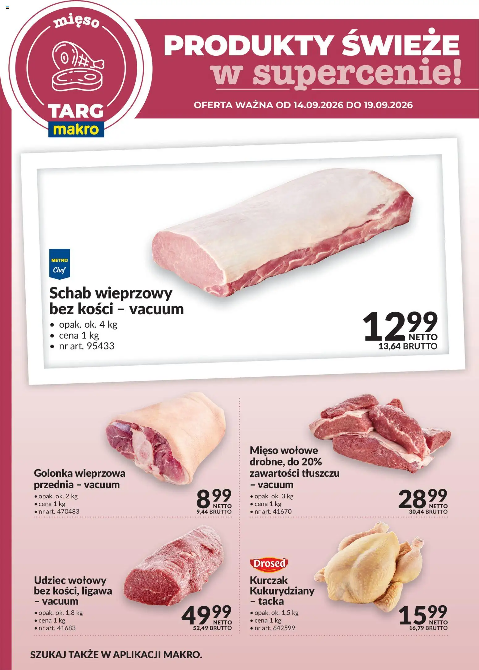 Pogląd gazetki "Makro gazetka - Produkty świeże w supercenie" ze sklepu Makro ważnej od 14.09.2026