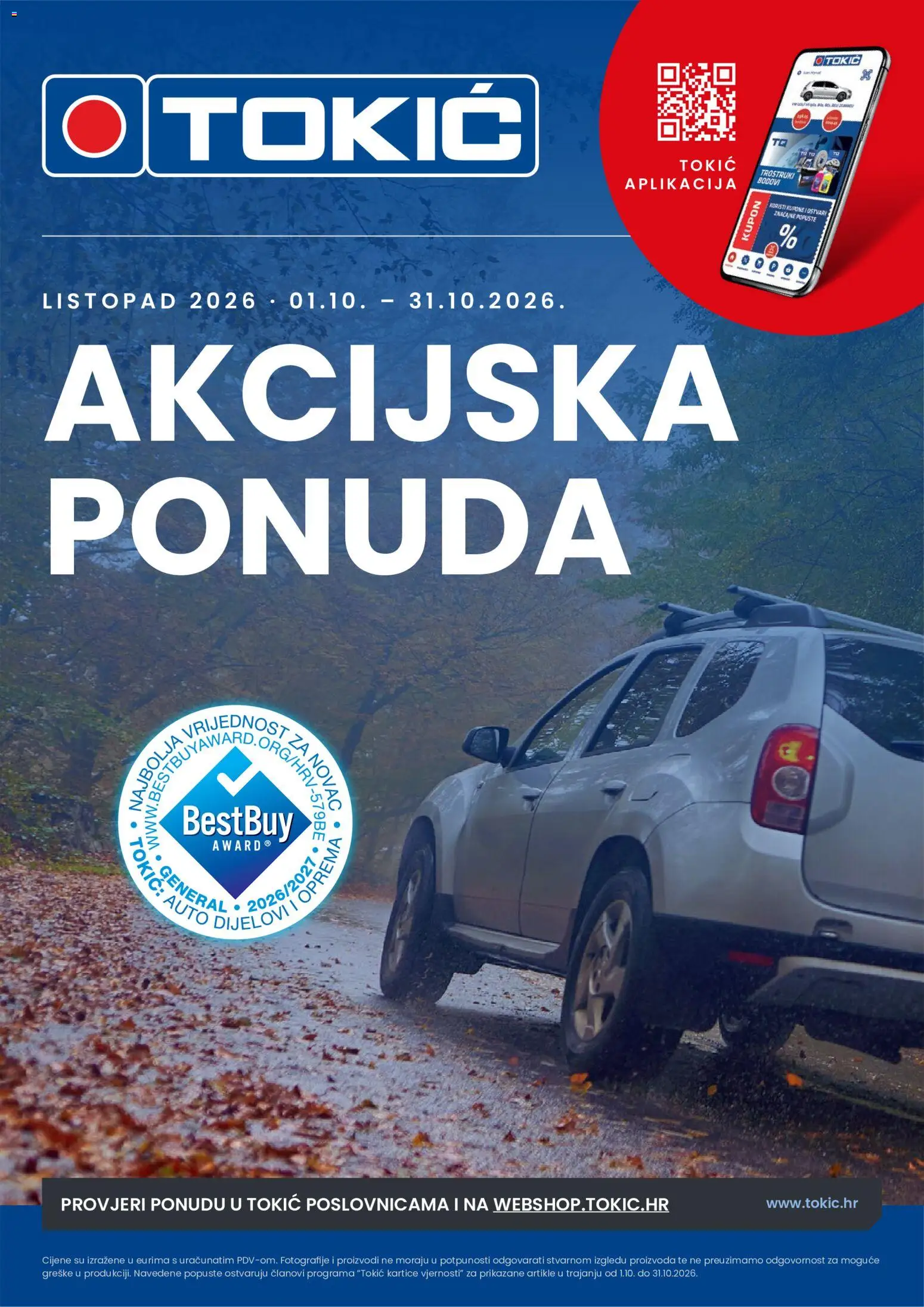 Pregled letka Tokić Katalog trgovine Tokić vrijedi od 01.10.2026