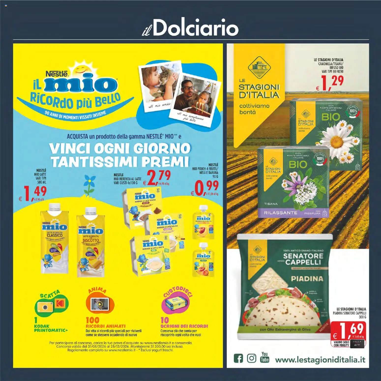 Anteprima dell'opuscolo Decò volantino Maxistore, Supermercati, Local Sicilia dal negozio Decò valido da 01/09/2026 - Piadina, Latte, Yogurt, Olio, Pera, Olio extravergine di oliva, Cacao, Tisana