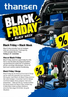 Forhåndsvis THANSEN Black Friday Varsel fra butikk THANSEN gyldig fra 25/10/2026