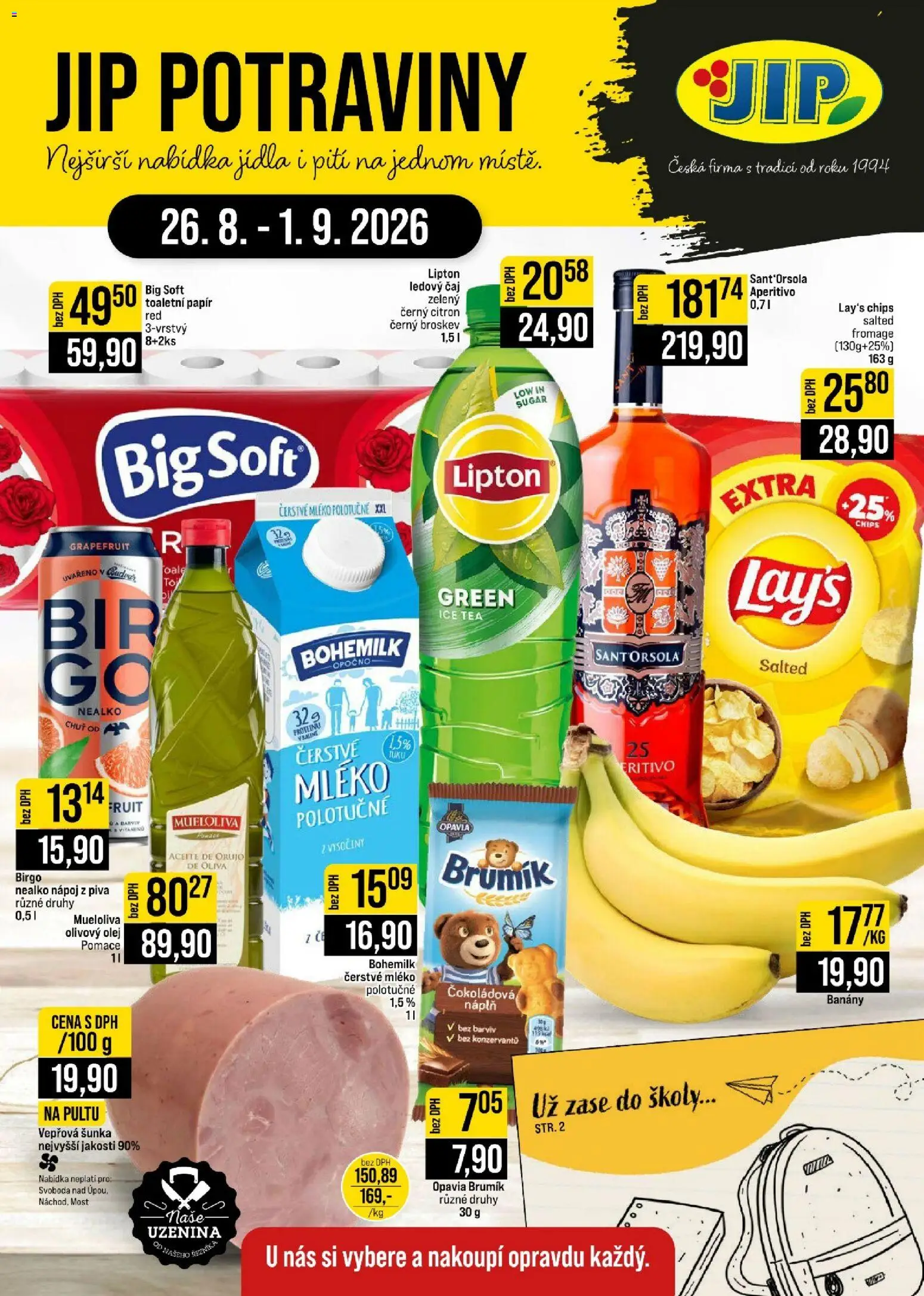 Náhled nabídky: Jip Jip leták - Cash & Carry platný od 26.08.2026