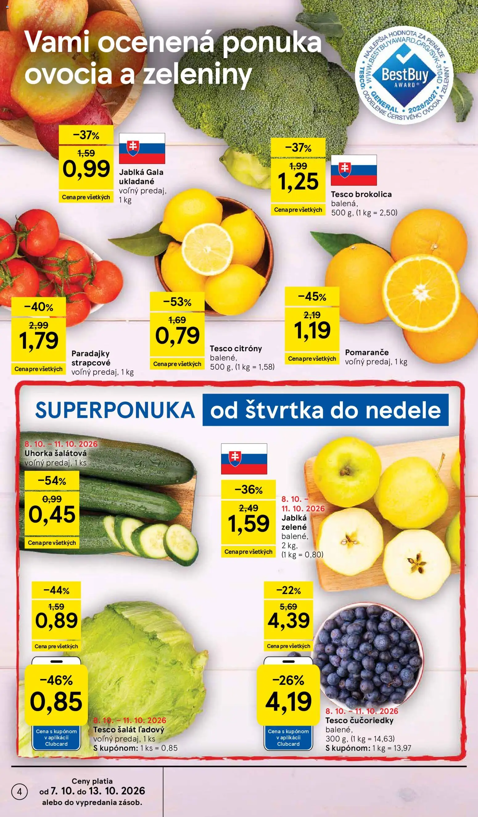 Náhľad Tesco letáku platného od 07.10.2026