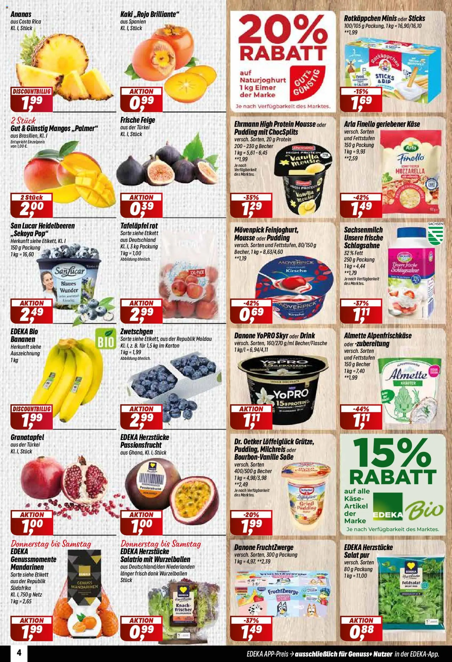 Vorschau von dem Prospekt des Geschäftes Simmel, gültig ab dem 12.10.2026 - Granatapfel, Mozzarella, Ananas, Rotkäppchen, Schlagsahne, Pudding, Grieß, Mandarinen