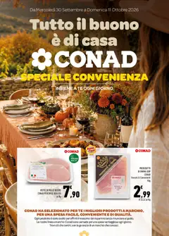 Anteprima dell'opuscolo Conad volantino Tutto il buono è di casa Sicilia dal negozio Conad valido da 30/09/2026