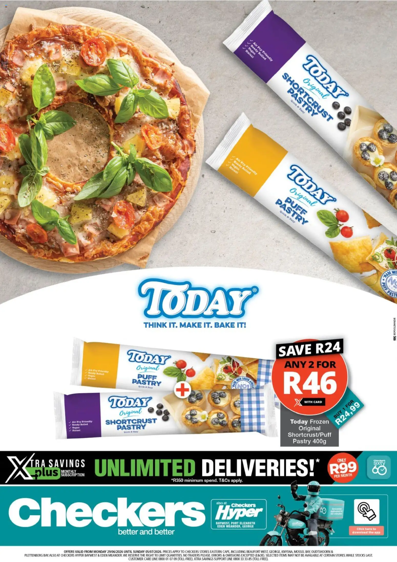 Preview of Checkers flyer valid from 29/06/2026 - Puff pastry, Pastry