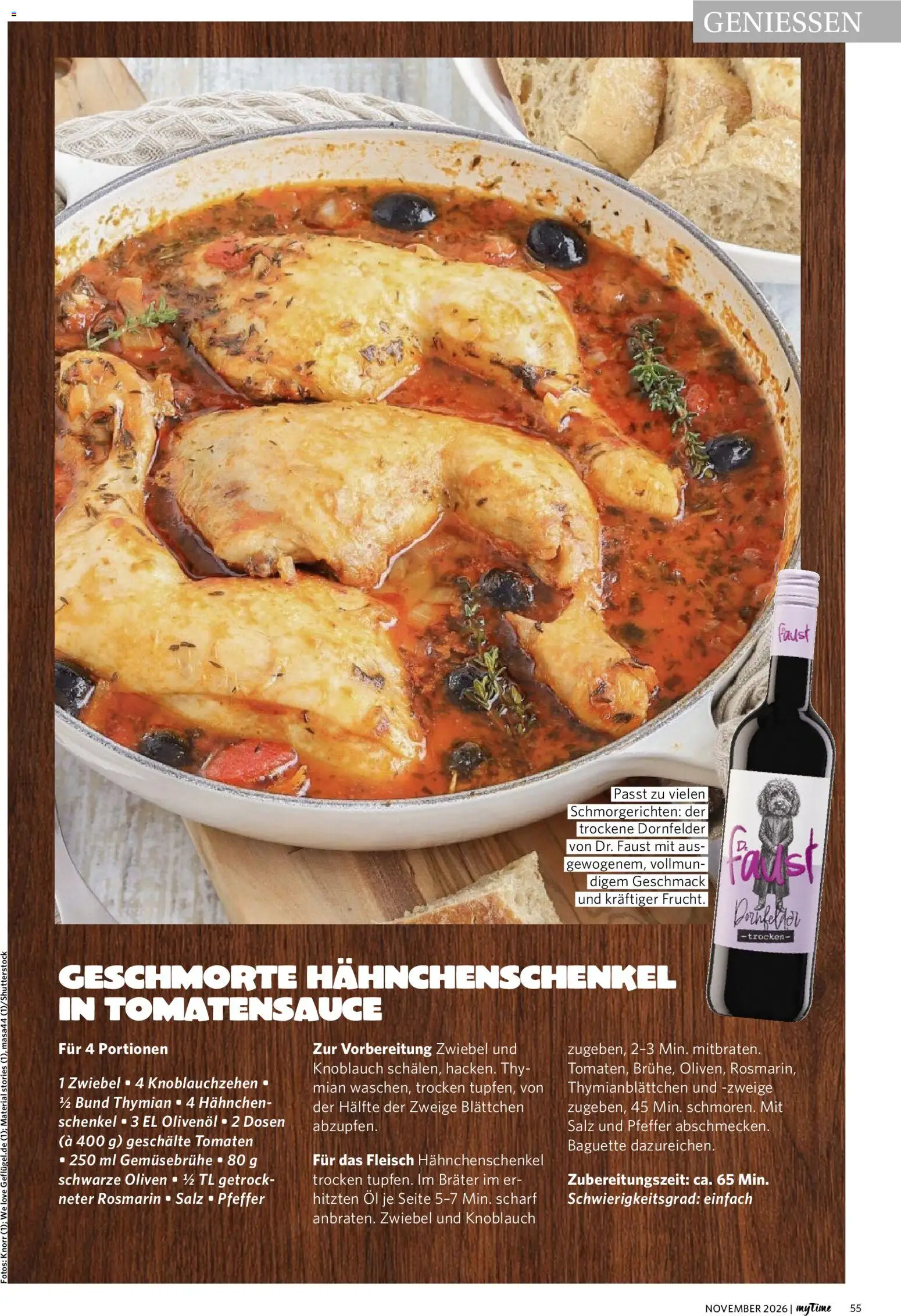 Vorschau von dem Prospekt des Geschäftes Famila Nordwest, gültig ab dem 01.11.2026 - Baguette, Fleisch, Knoblauch, Salz, Hahnchenschenkel, Pfeffer, Hahnchen, Olivenol