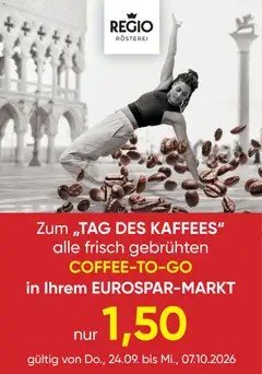 Vorschau der Angebote: Spar Spar Tag des Kaffees gültig ab 24.09.2026