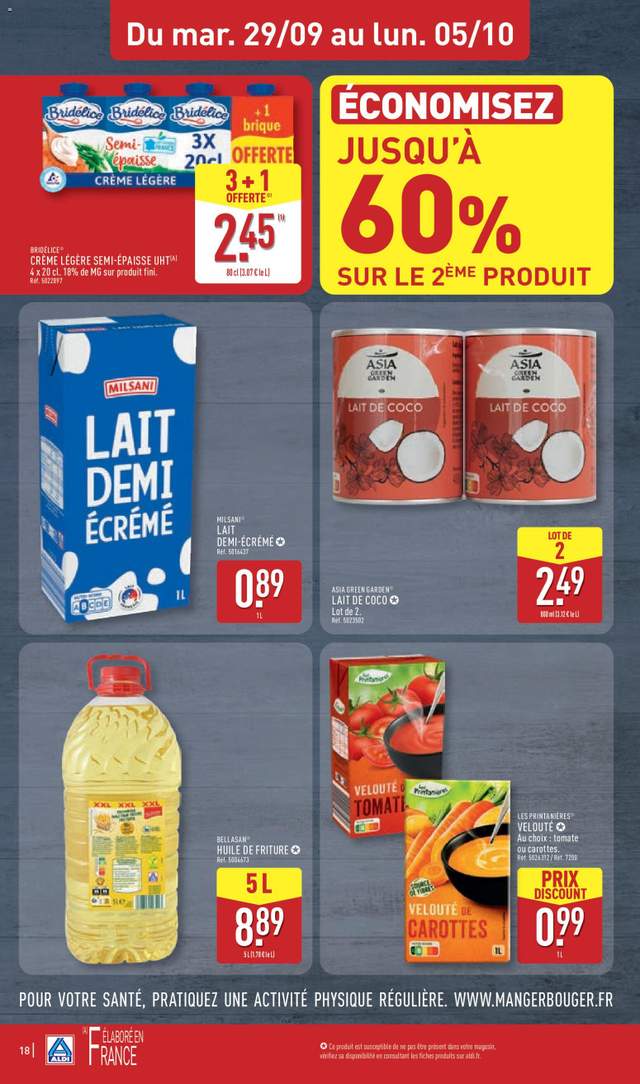 Nouveau catalogue Aldi à partir du 29/09