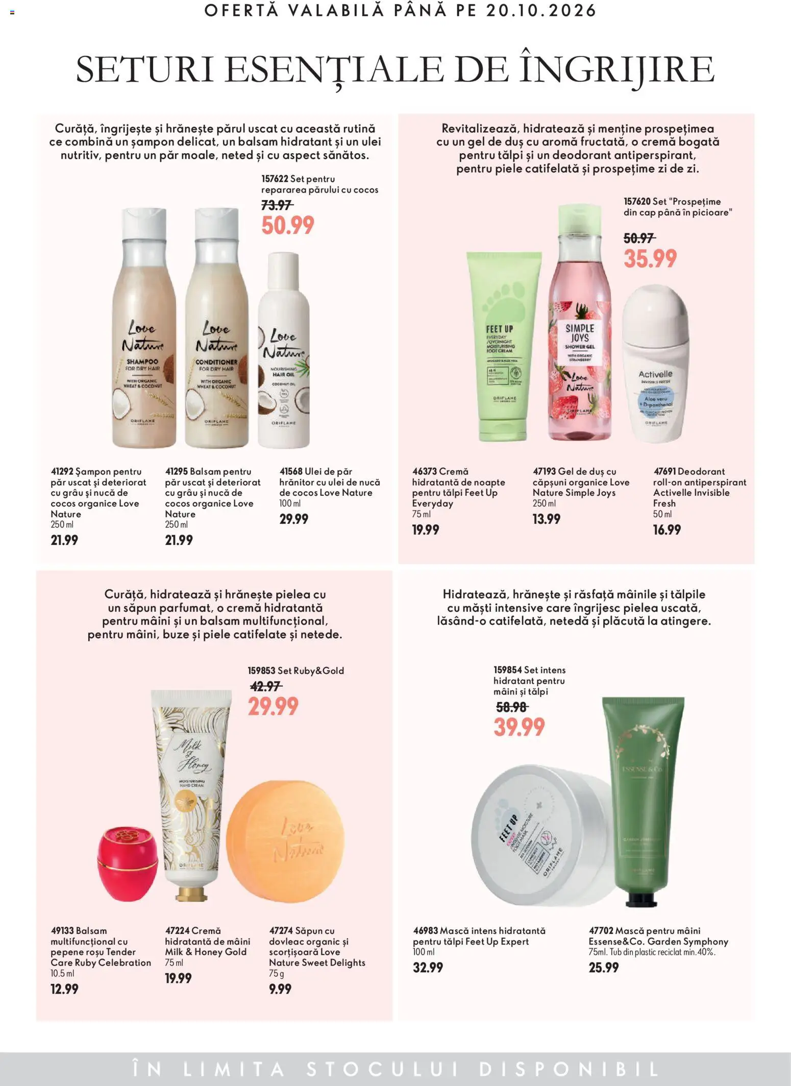 Previzualizarea de cataloage: Oriflame Oriflame Catalog Cele mai bune oferte valabil de la 14.10.2026 - Dovleac, Gel de duș, Cremă, Intense, Balsam, Duș, Cremă hidratantă, Ulei de păr