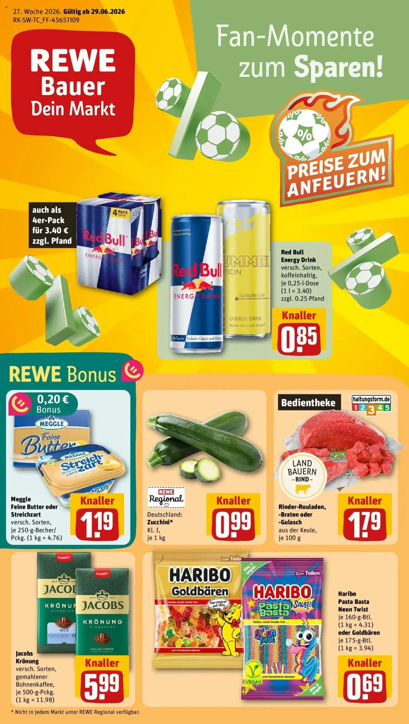 Vorschau von dem Prospekt des Geschäftes Rewe, gültig ab dem 29.06.2026