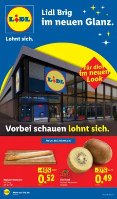 Vorschau des Merkblatts Lidl aktionen Brig vom Shop Lidl gültig von 30.07.2026 bis 05.08.2026