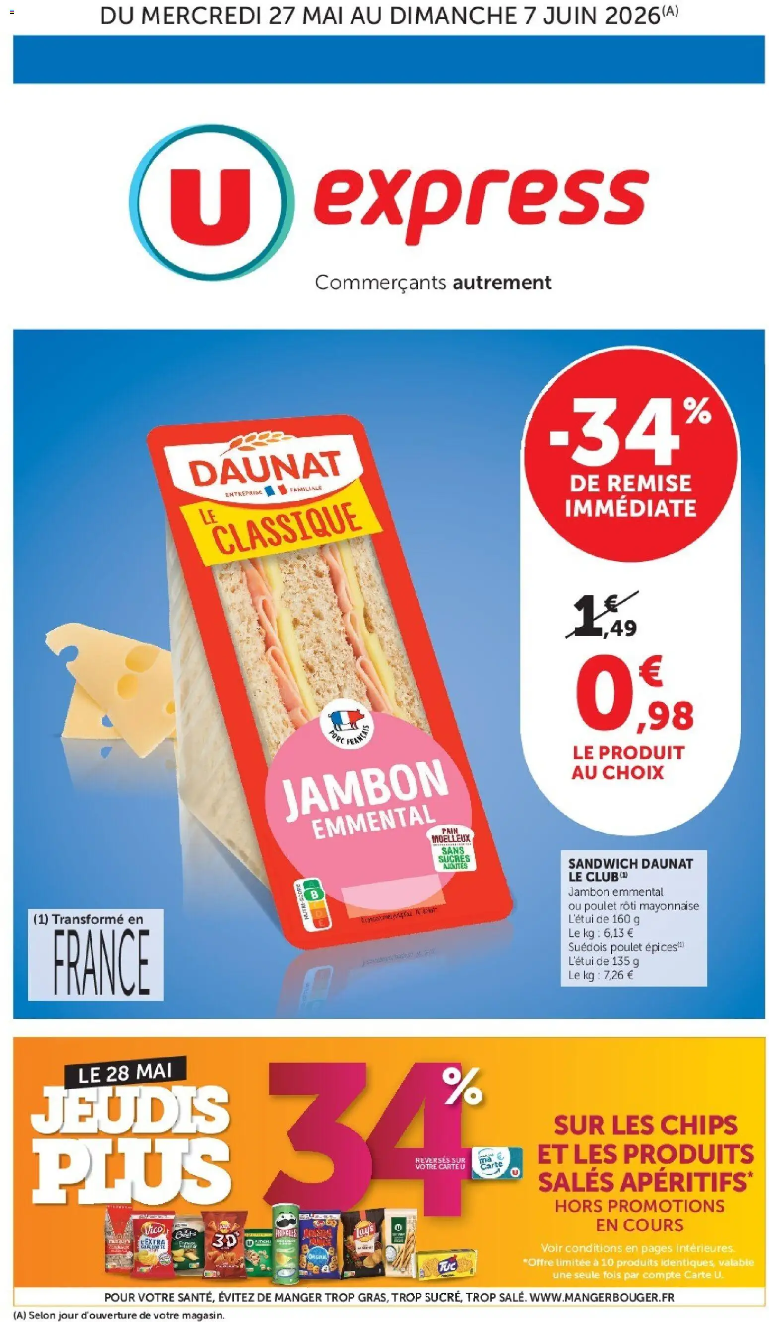 Prévisualisation de U Express catalogue du magasin U Express formulaire valide 27/05/2026