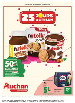 Prévisualisation de Auchan 25 jours 1 supers du magasin Auchan formulaire valide 27/10/2026