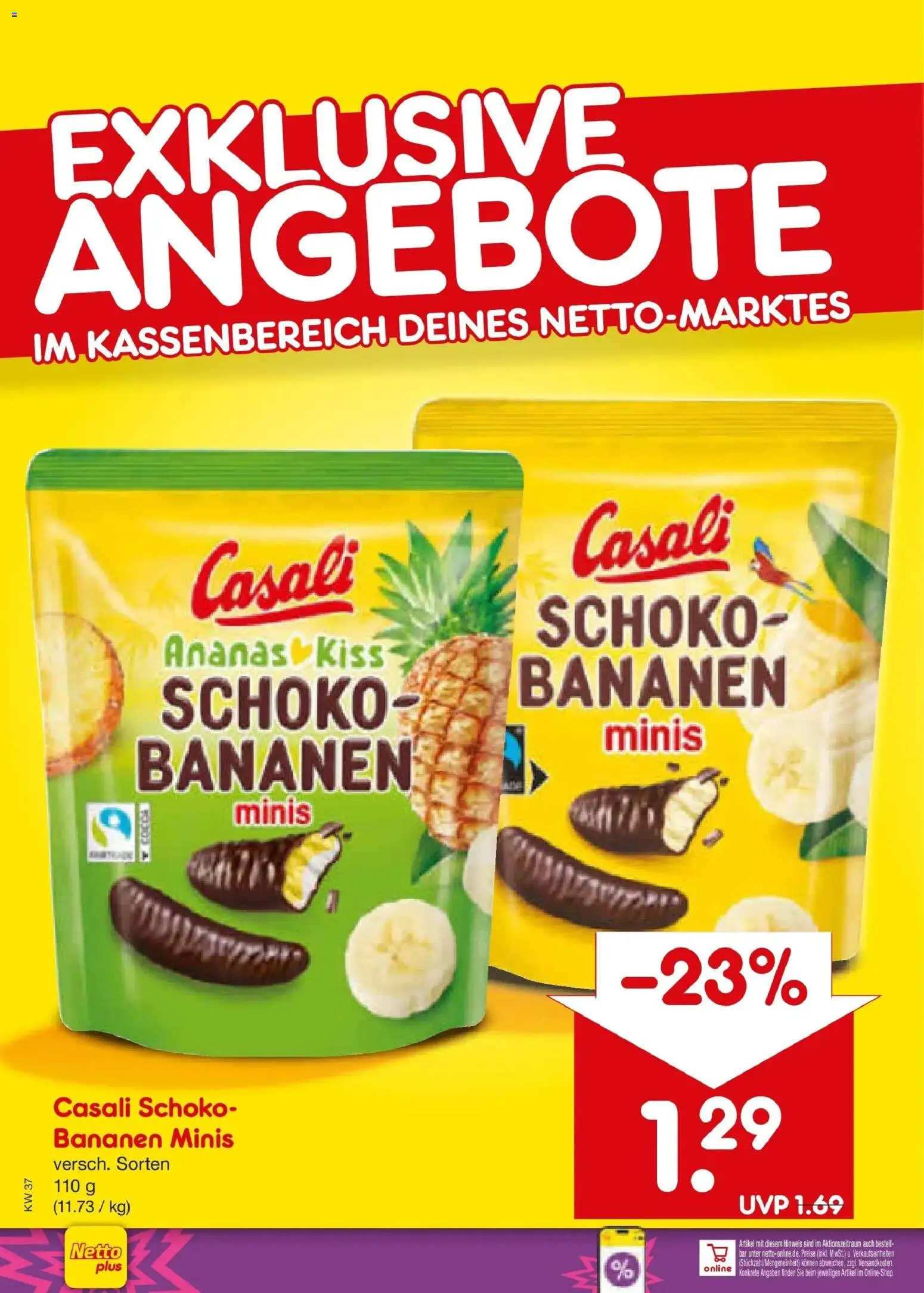 Vorschau von dem Prospekt des Geschäftes Netto Marken-Discount, gültig ab dem 07.09.2026 - Bananen, Ananas