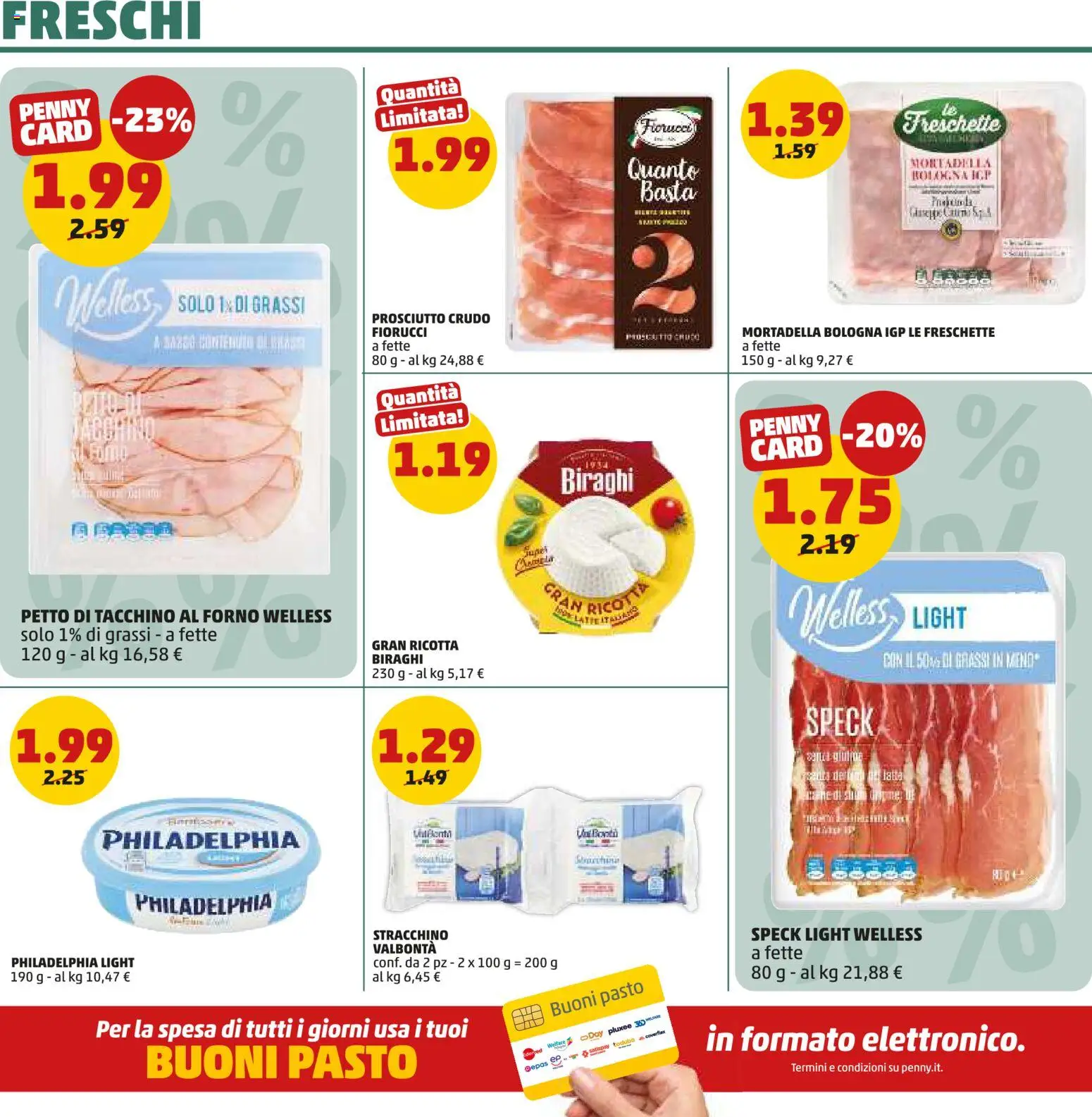 Anteprima dell'opuscolo PENNY volantino dal negozio PENNY valido da 22/10/2026 - Forno, Tacchino, Mortadella, Ricotta, Speck, Prosciutto Crudo, Prosciutto, Stracchino