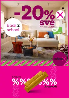 Pregled letka Mömax Katalog trgovine Mömax vrijedi od 05.08.2026
