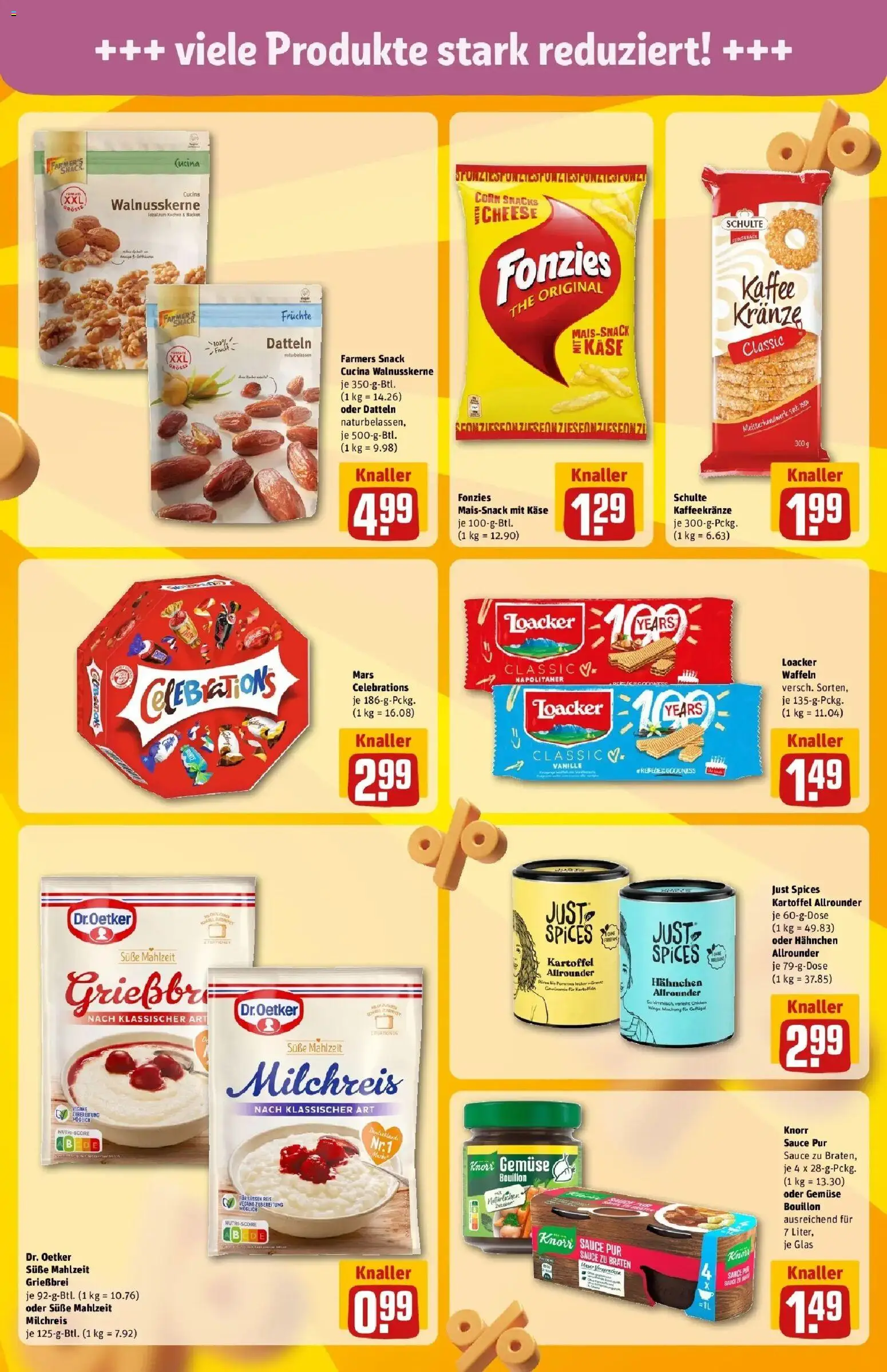 Vorschau von dem Prospekt des Geschäftes Rewe, gültig ab dem 02.03.2026 - Kaffee, Käse, Waffeln, Gemüse, Mars, Reis, Vanille, Hahnchen