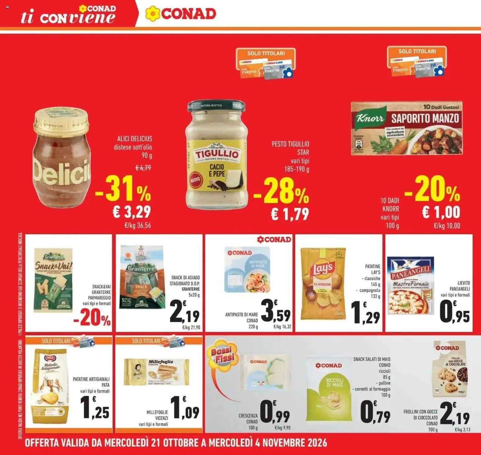 Anteprima dell'opuscolo Conad volantino Rio Saliceto dal negozio Conad valido da 21/10/2026