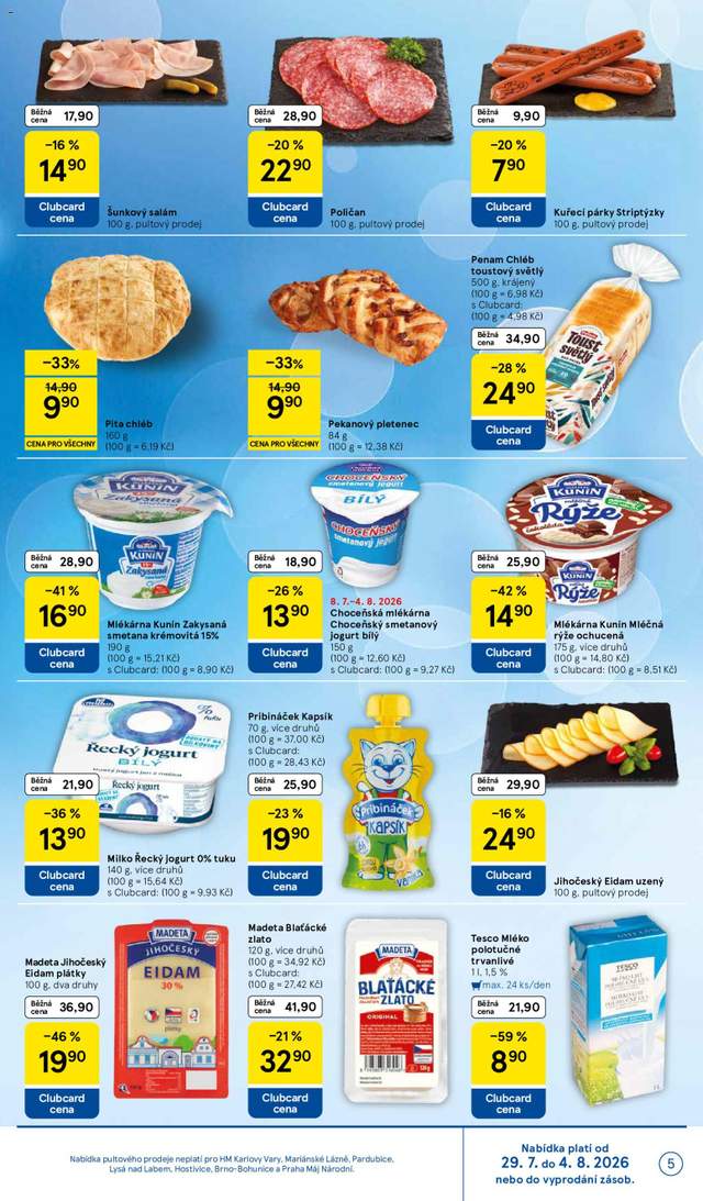 Nový Tesco leták od 29.07.