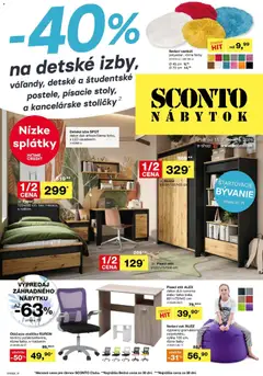 Náhľad Sconto nábytok letáku platného od 15.07.2026