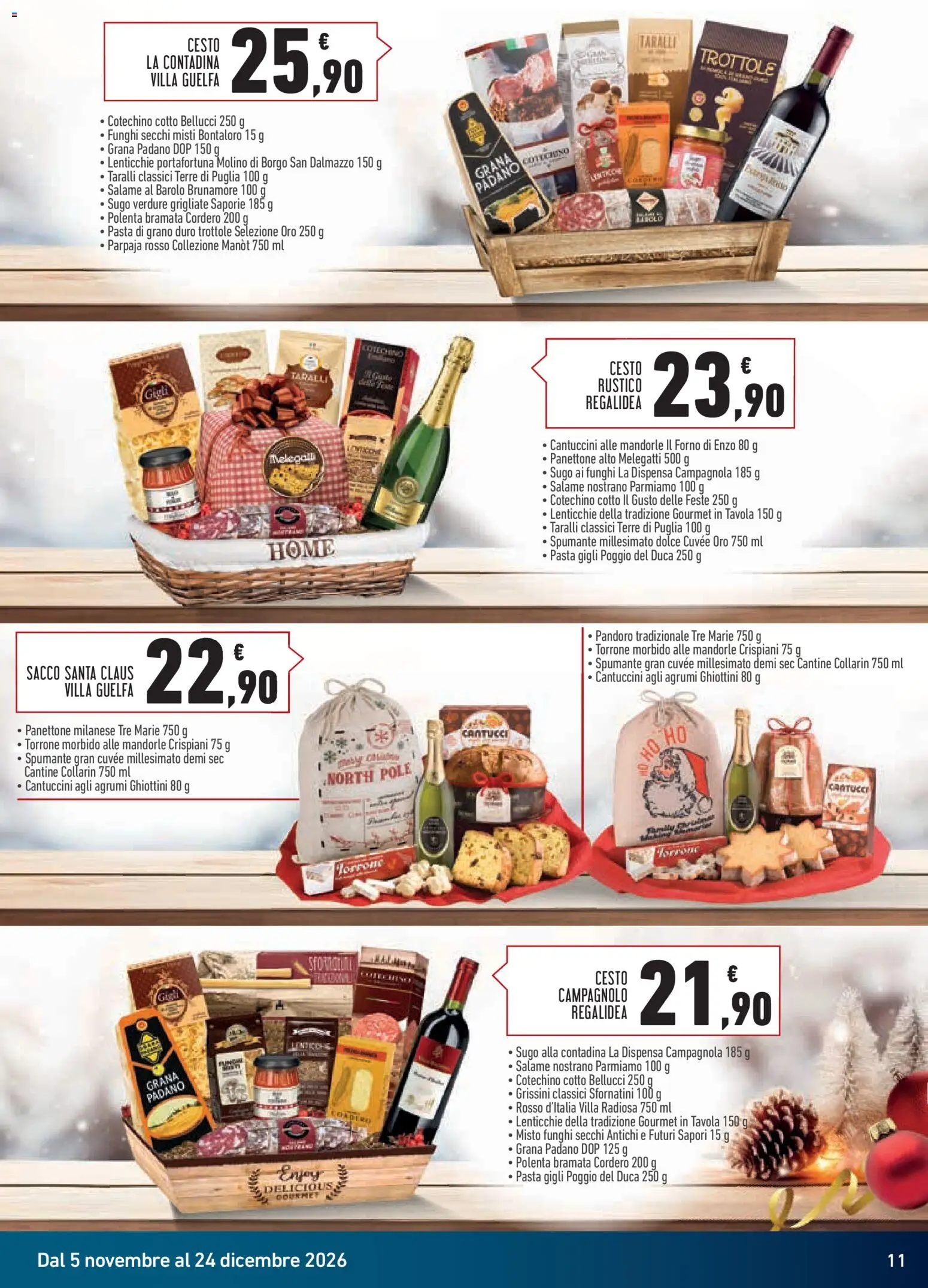Anteprima dell'opuscolo Conad volantino Superstore Ceste & Vini dal negozio Conad valido da 05/11/2026