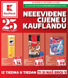 Pregled letka Split-Ravne njive trgovine Kaufland vrijedi od 08.07.2026