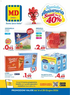 Anteprima dell'opuscolo MD Discount volantino dal negozio MD Discount valido da 16/06/2026