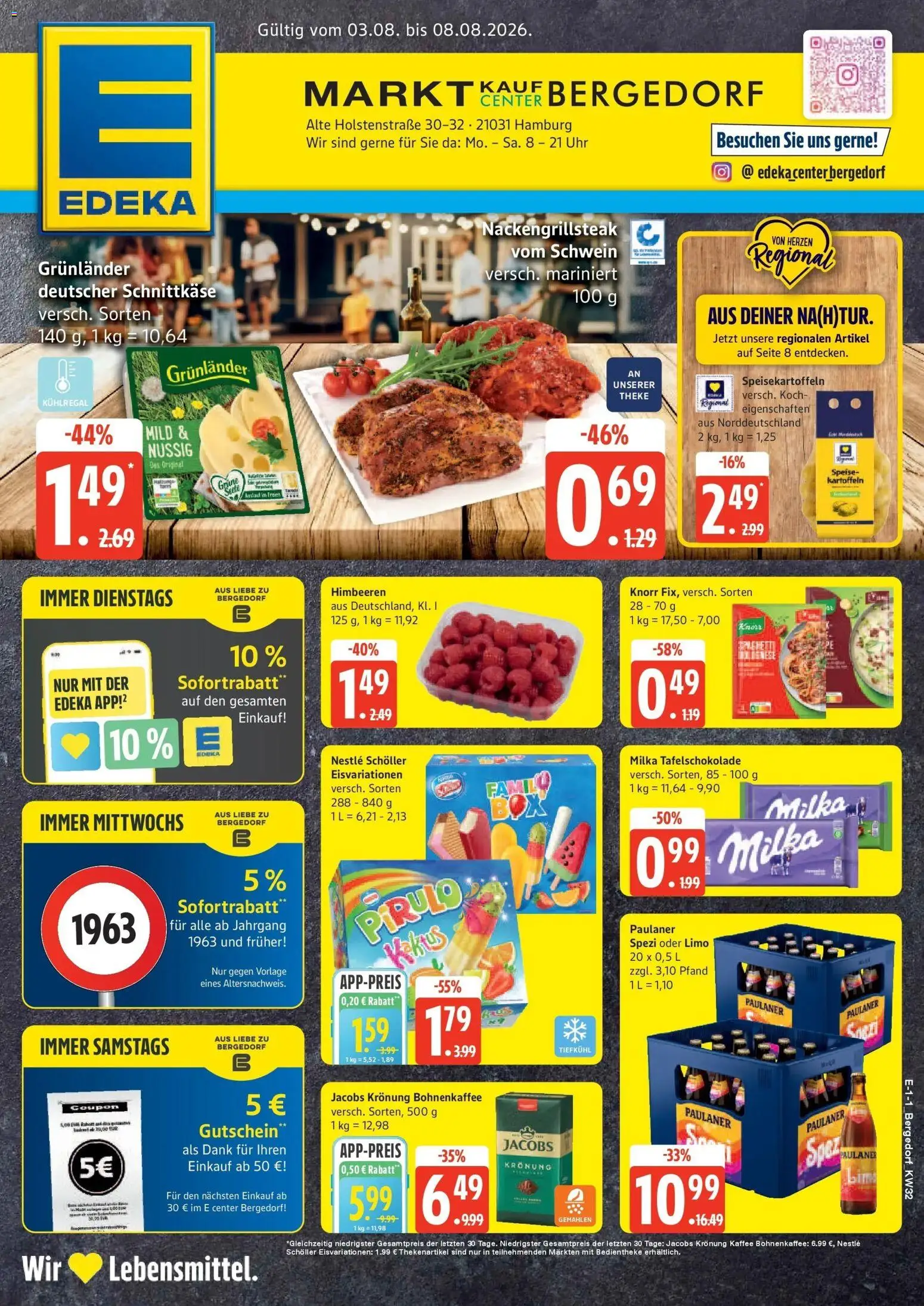 Vorschau von dem Prospekt des Geschäftes Edeka, gültig ab dem 03.08.2026