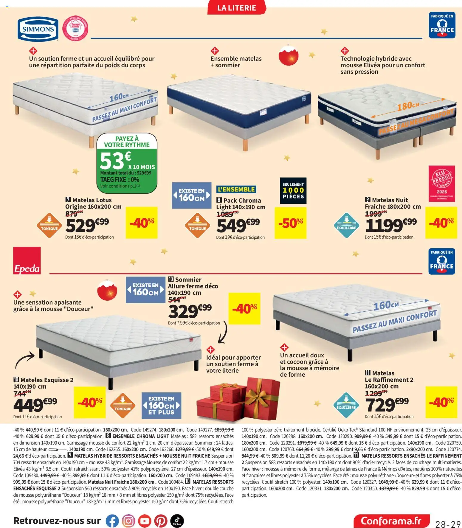 Prévisualisation de Conforama catalogue du magasin Conforama formulaire valide 27/10/2026