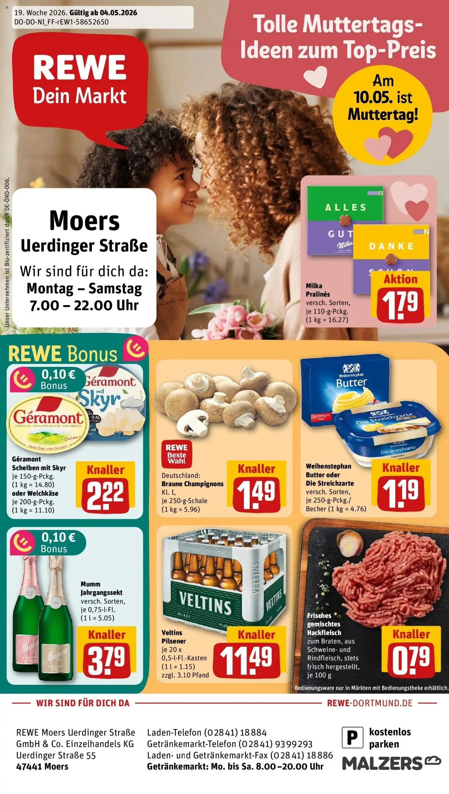 Vorschau von dem Prospekt des Geschäftes Rewe, gültig ab dem 04.05.2026