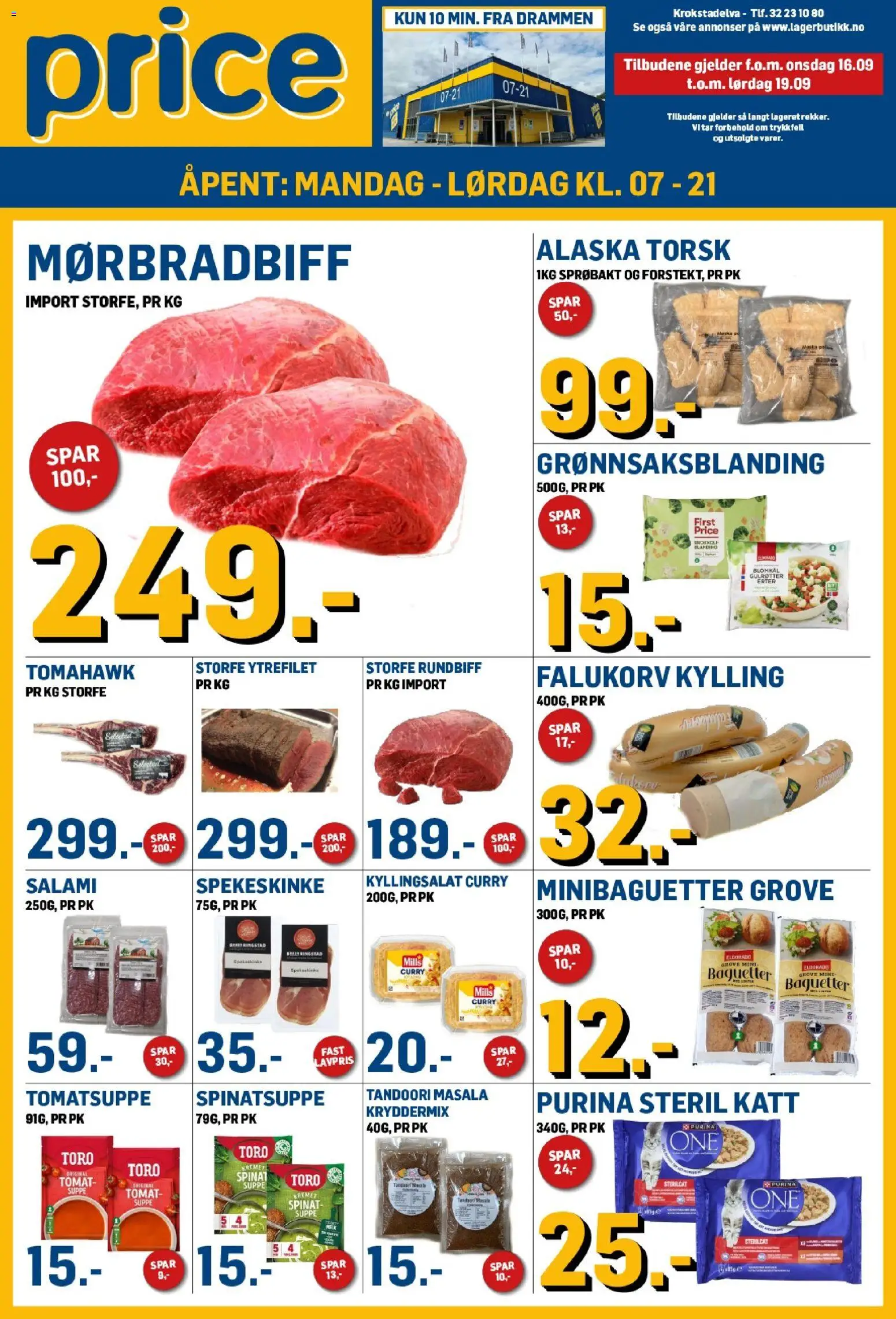 Forhåndsvis Price Lagerbutikk kundeavis fra butikk Price Lagerbutikk gyldig fra 16/09/2026