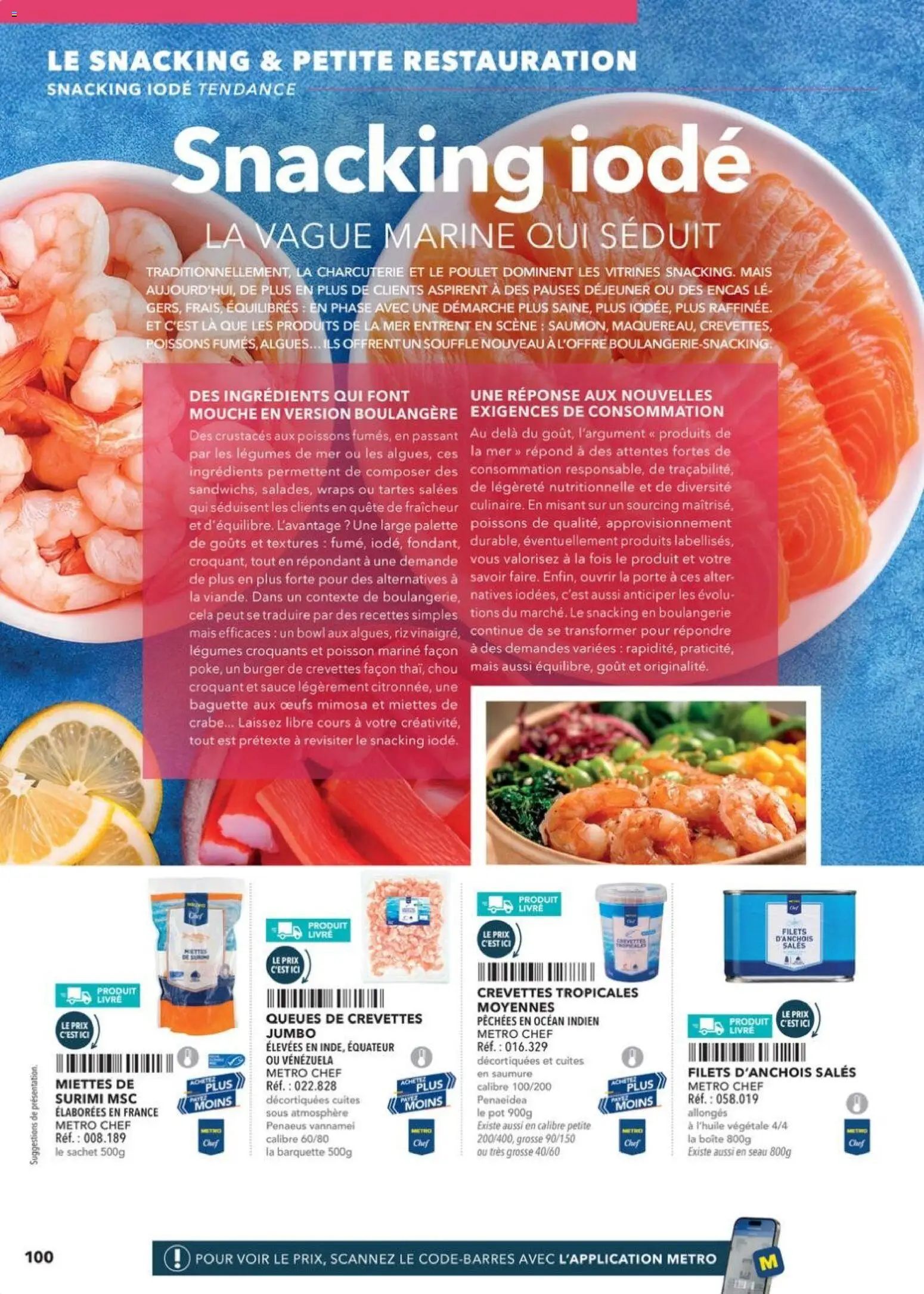 Prévisualisation de Boulangers Pâtissiers du magasin METRO formulaire valide 30/04/2026 - Boulangerie, Poissons, Poisson, Livre, Charcuterie, Œufs, Baguette, Algues