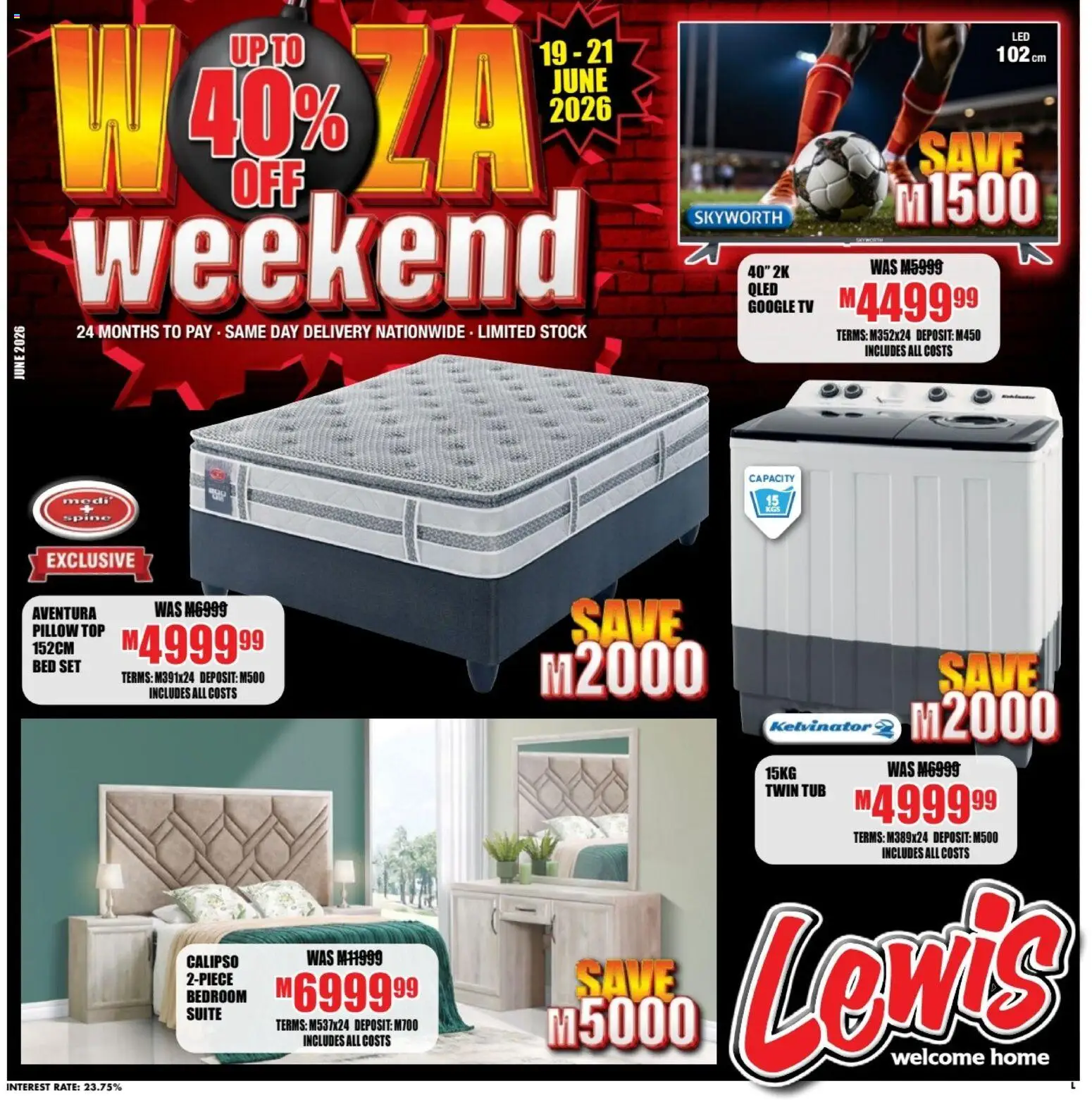 Preview of Lewis Stores flyer valid from 19/06/2026