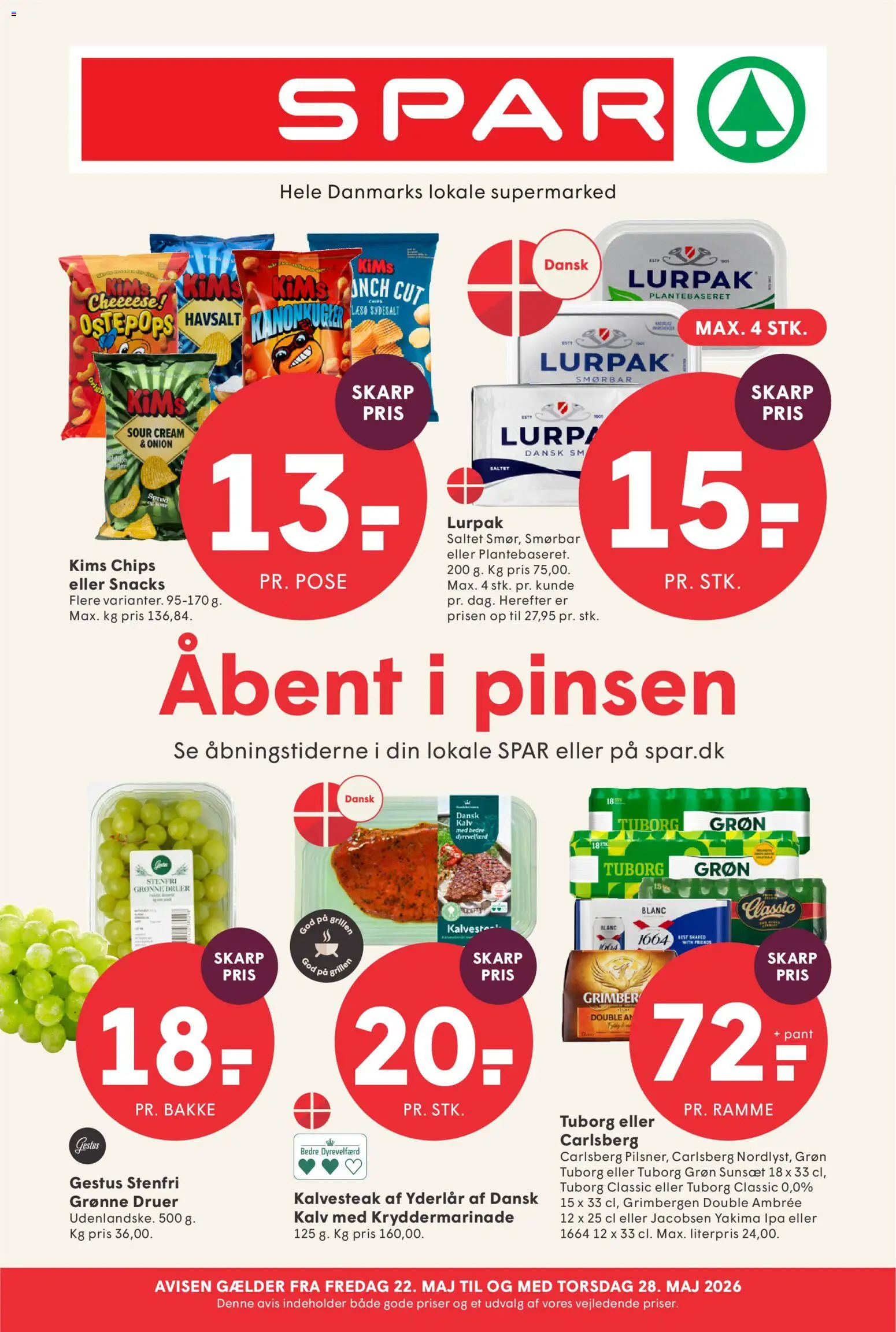 Eksempel på tilbudsavis Spar - Tilbudsavis uge 22 fra butik Spar gyldig fra 22/05/2026