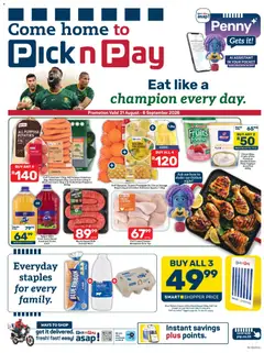 Preview of Pick n Pay flyer valid from 31/08/2026