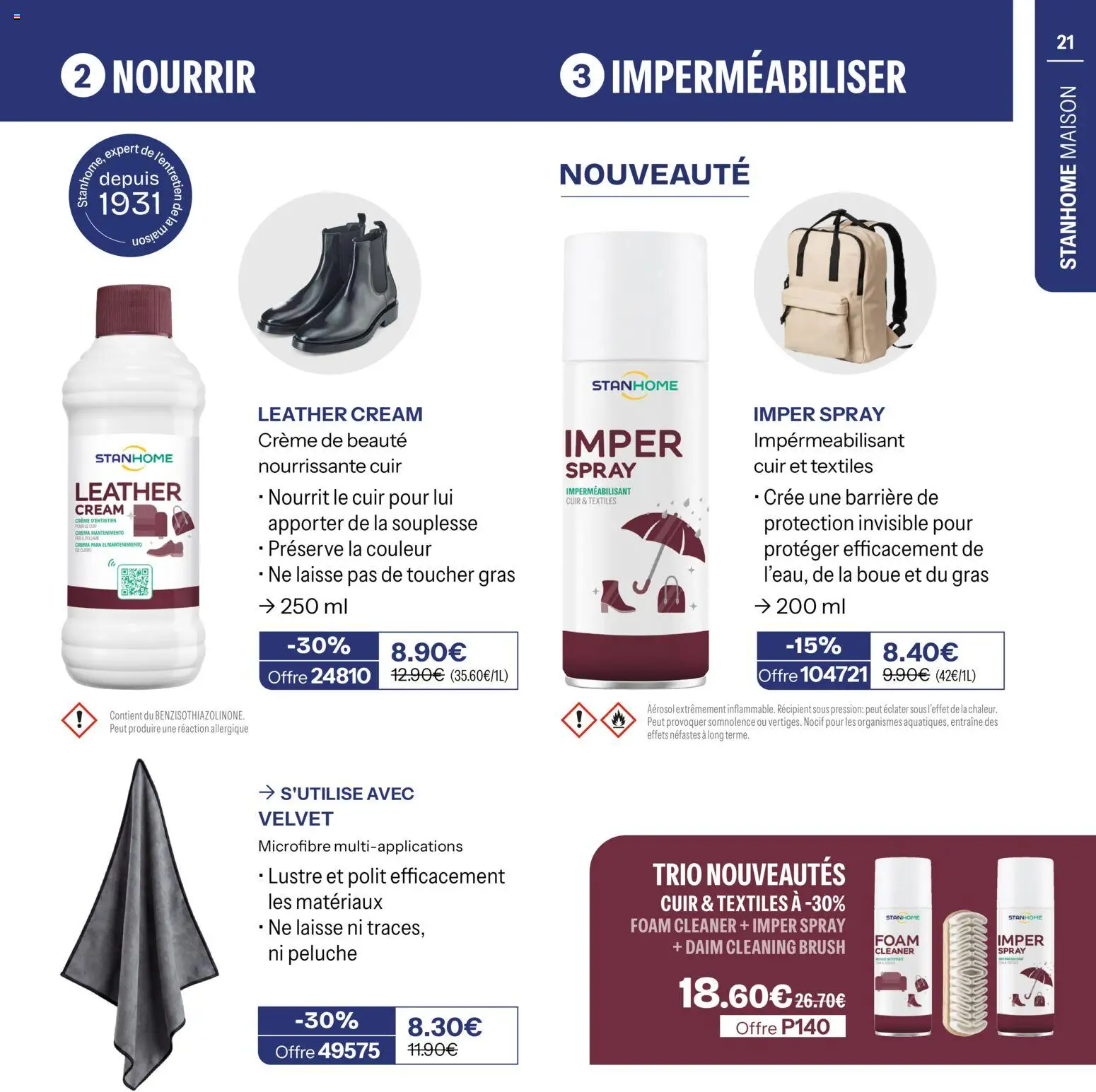 Prévisualisation de Stanhome catalogue du magasin Stanhome formulaire valide 31/08/2026 - Peluche, Daim, Crème