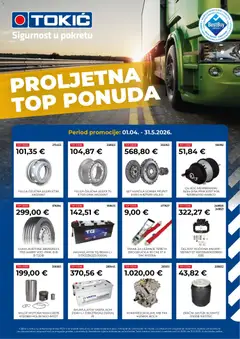 Pregled letka Proljetna Top Ponuda Tokic trgovine Tokić vrijedi od 01.04.2026