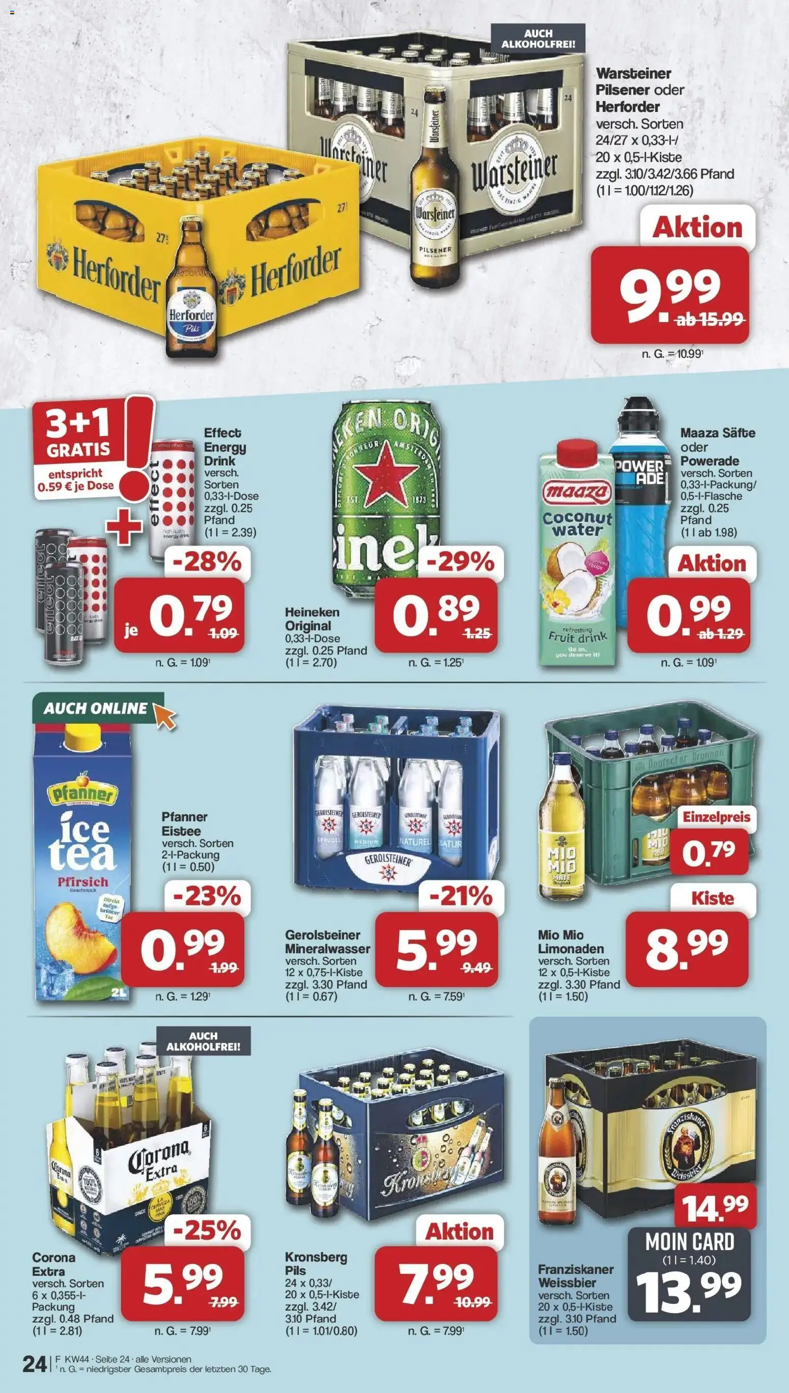 Vorschau von dem Prospekt des Geschäftes Famila Nordwest, gültig ab dem 26.10.2026 - Mineralwasser, Gerolsteiner, Pfirsich, Heineken, Powerade, Energy, Weißbier, Pils