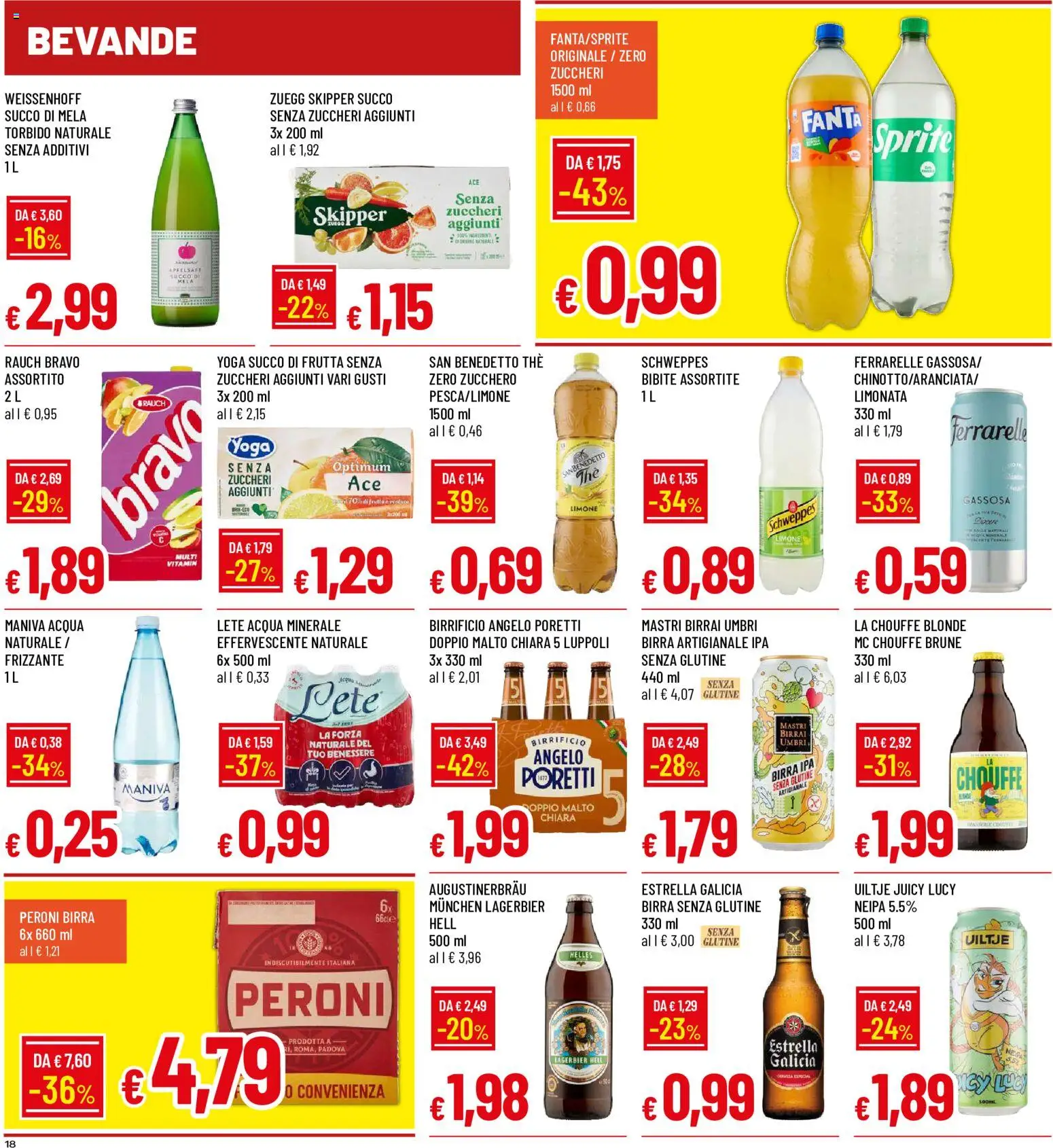 Anteprima dell'opuscolo Galassia volantino dal negozio Galassia valido da 29/10/2026 - Acqua, Senza glutine, The, Acqua minerale, Bevande, Birra senza glutine, Succo di frutta, Succo di mela