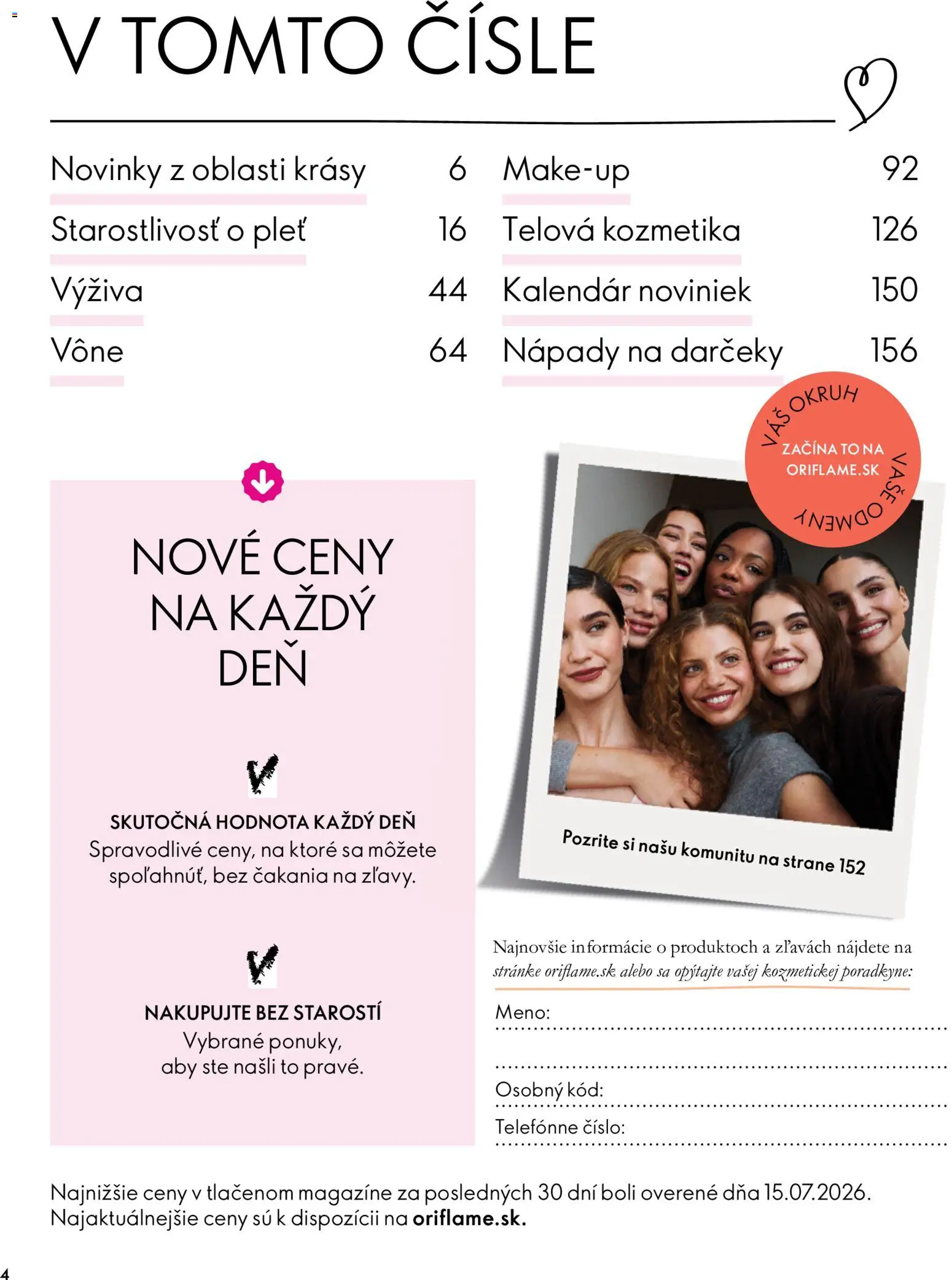Náhľad Oriflame letáku platného od 30.09.2026