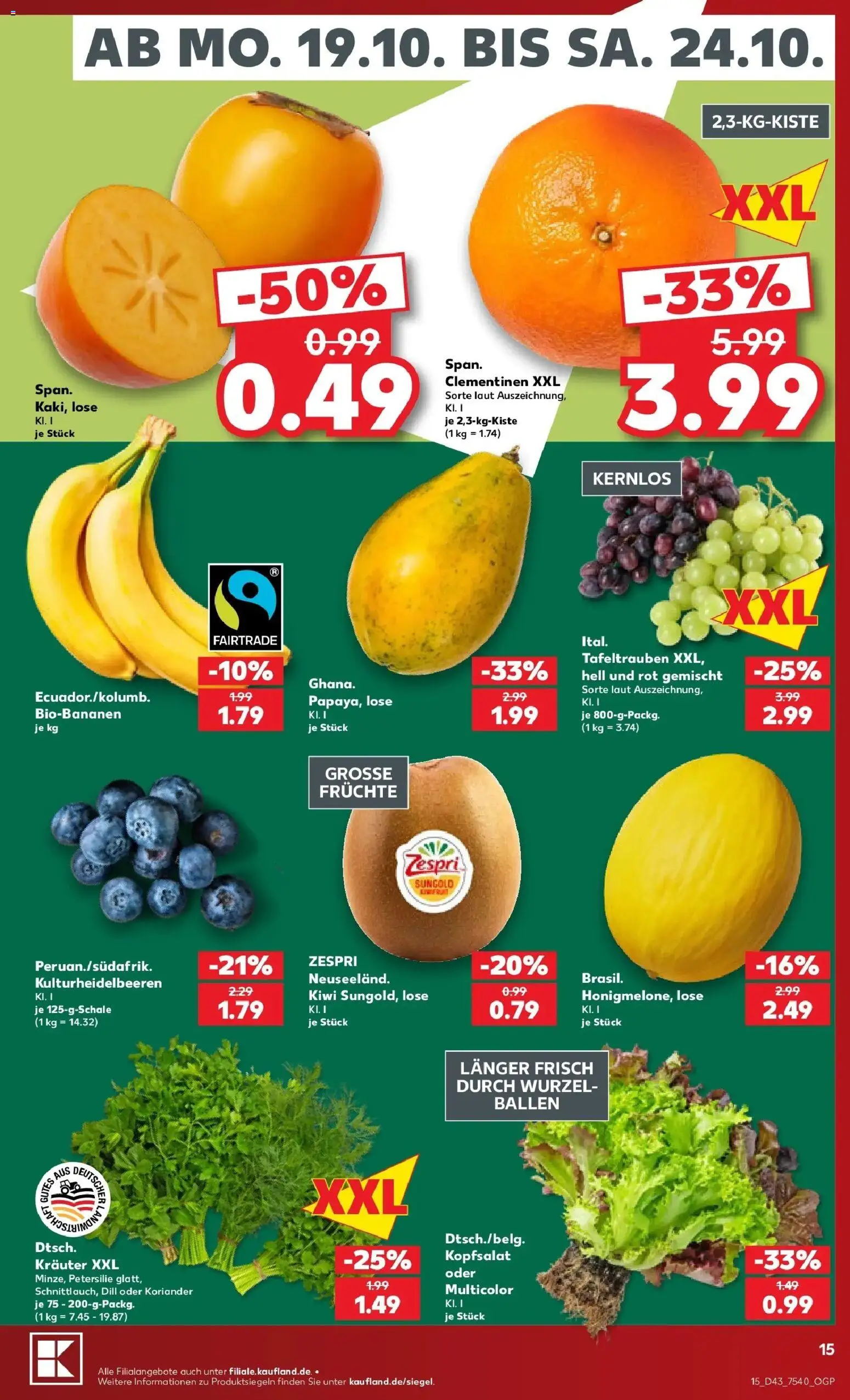 Vorschau von dem Prospekt des Geschäftes Kaufland, gültig ab dem 19.10.2026