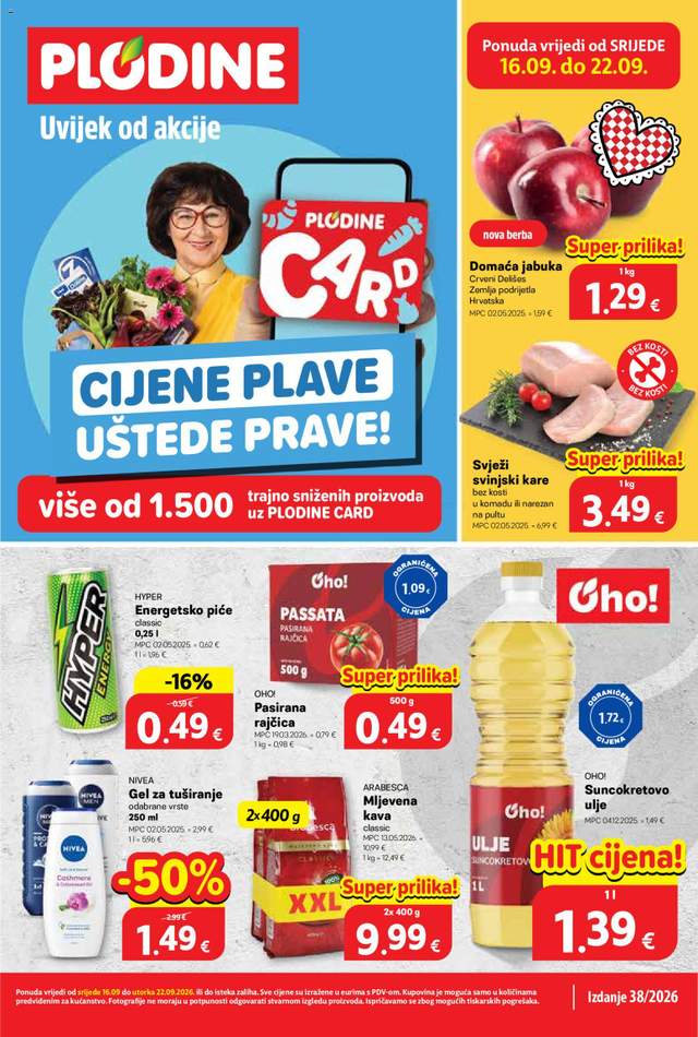 Novi Plodine katalog od 16.09.