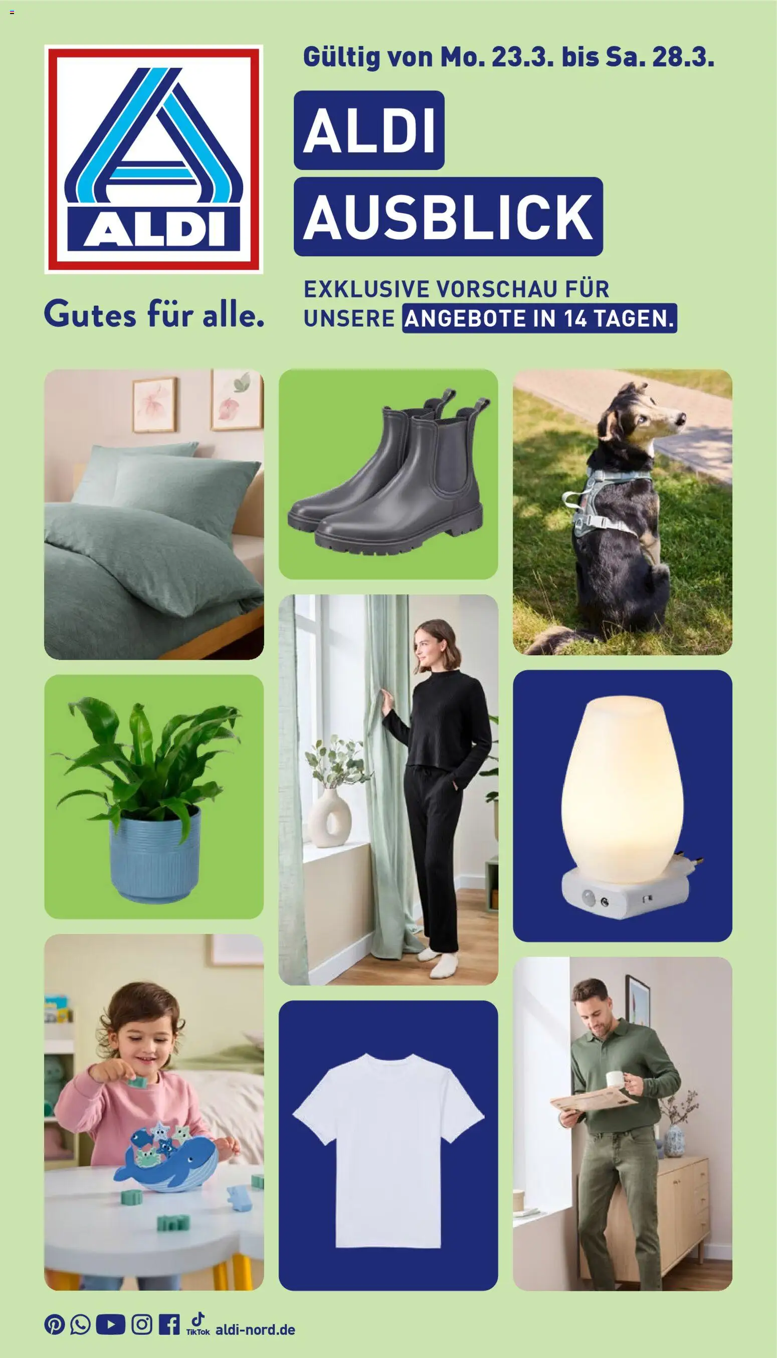 Vorschau von dem Prospekt des Geschäftes Aldi, gültig ab dem 23.03.2026