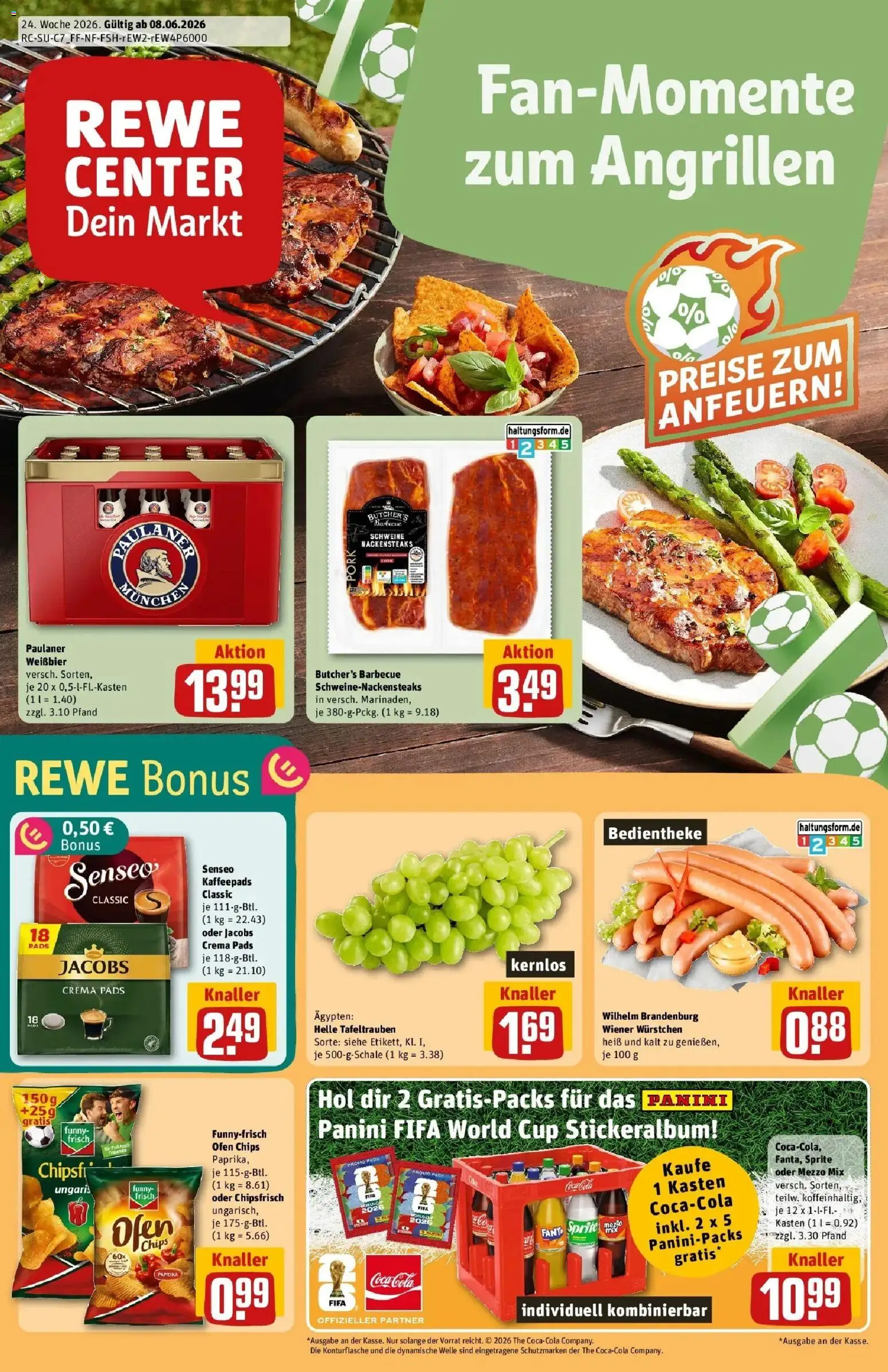 Vorschau von dem Prospekt des Geschäftes Rewe, gültig ab dem 08.06.2026