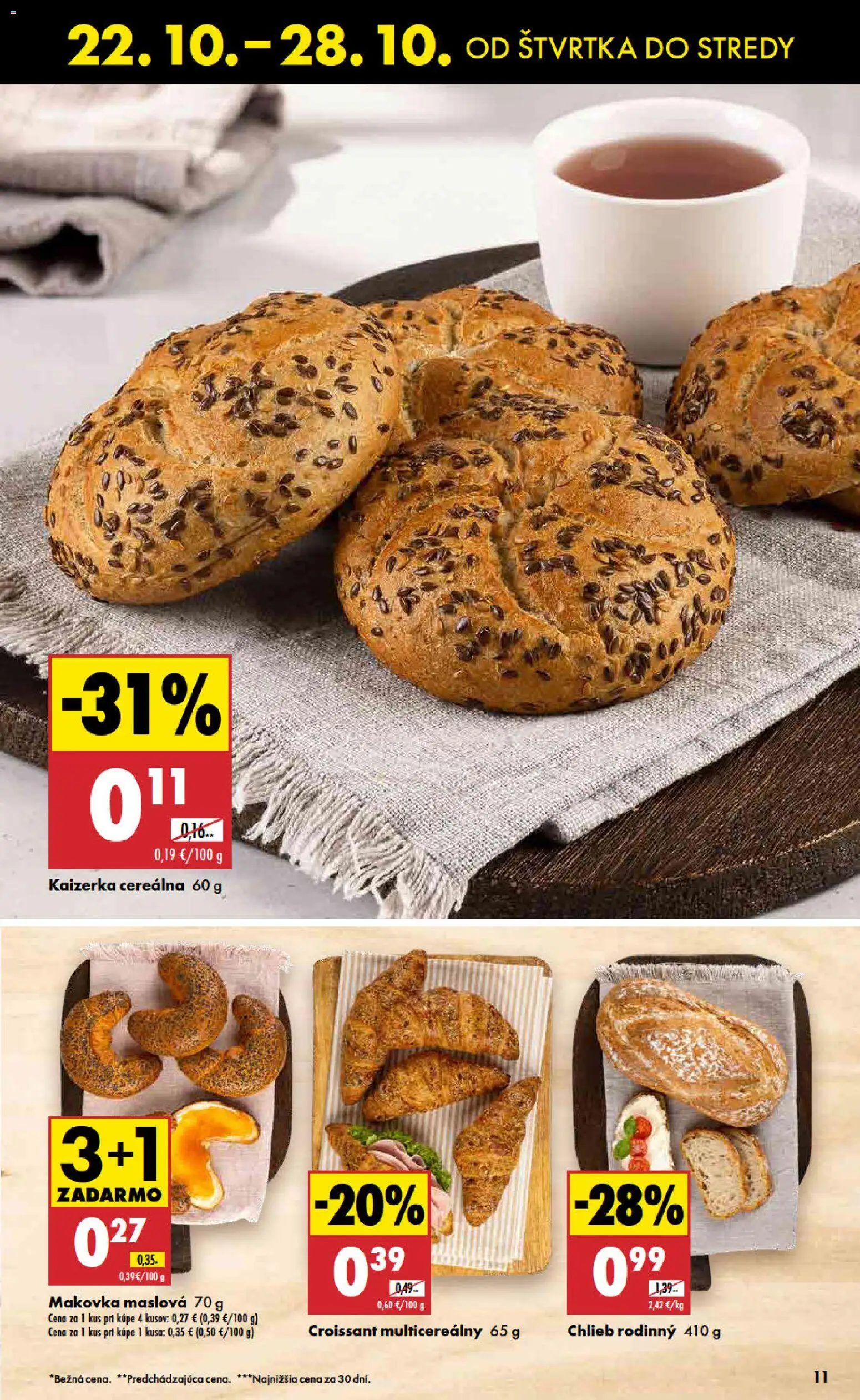 Náhľad Biedronka letáku platného od 22.10.2026 - Croissant, Chlieb, Makovka