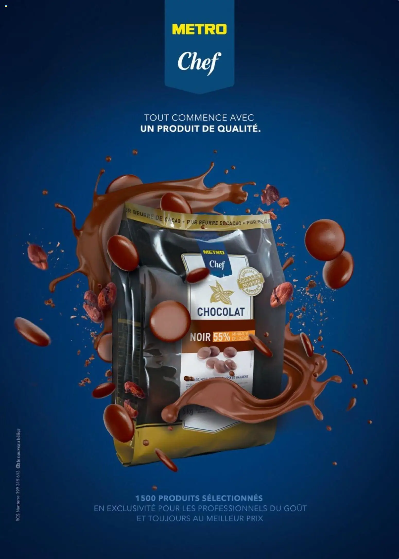 Prévisualisation de Boulangers Pâtissiers du magasin METRO formulaire valide 30/04/2026 - Chocolat, Beurre, Cacao, Chocolat noir